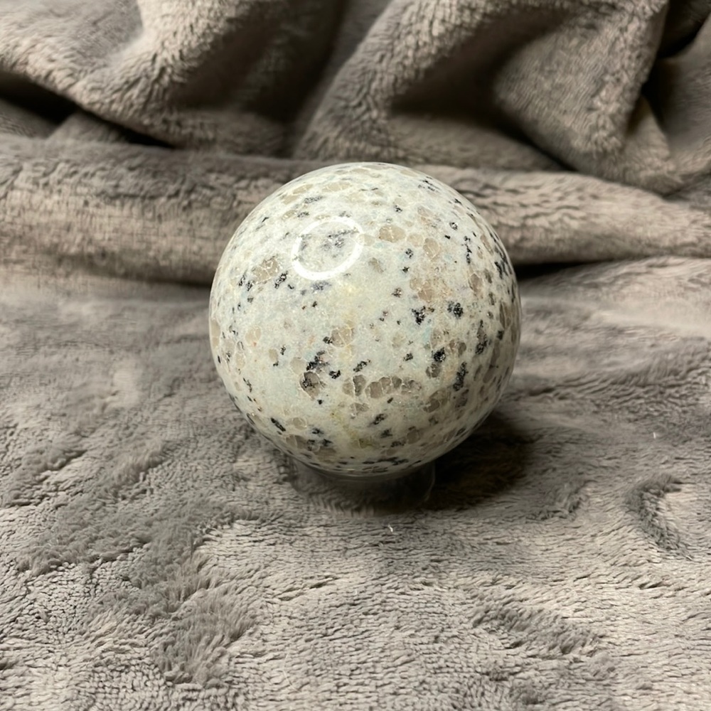 Kiwi Stone Crystal Sphere